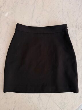 Milly Black Straight Mini Skirt
